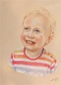 Children Portraits hand painted colored