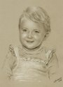 Pastel Portrait child hand drawn