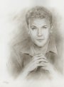 Matt Damon Portrait, Pencil Portrait handpainted