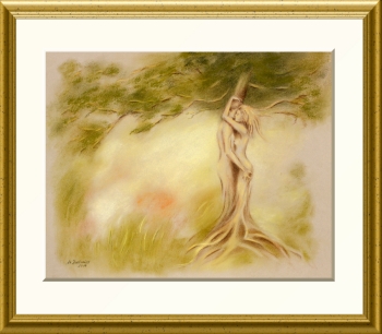 Tree magic erotic spiritual art painting