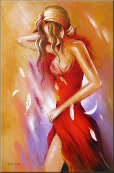 Erotik Ölgemälde handgemalt, Originalkunst Kunst der Verführung, Erotische Kunst handgemalt