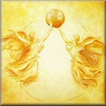 Spiritual Art, Acrylic Paintings Hand Painted
Guardian Angel of the Earth Angel Art