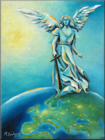 Engel Weltfrieden, Engelkunst und Engelbilder