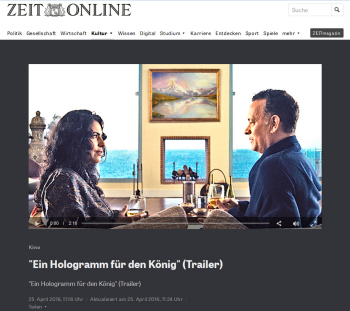 Kinofilm Hologramm für den König mit Tom Hanks Marita Zacharias